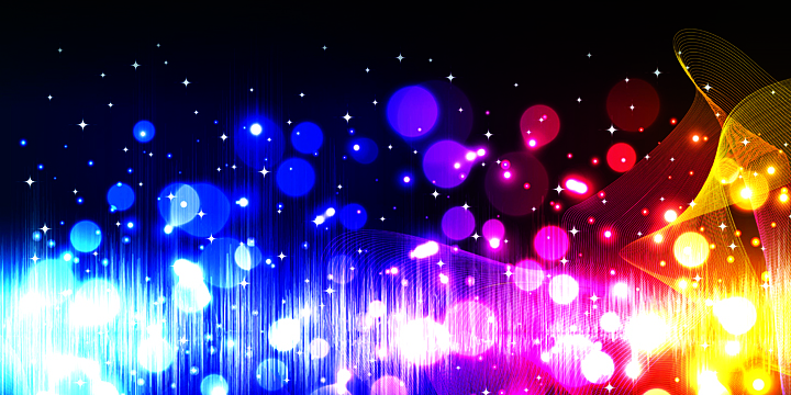 Skizzierte bunte Lichter 
