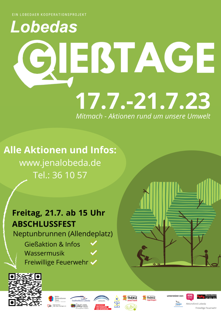 Plakat Lobedaer Gießtage 2023